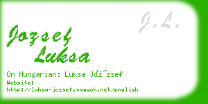 jozsef luksa business card